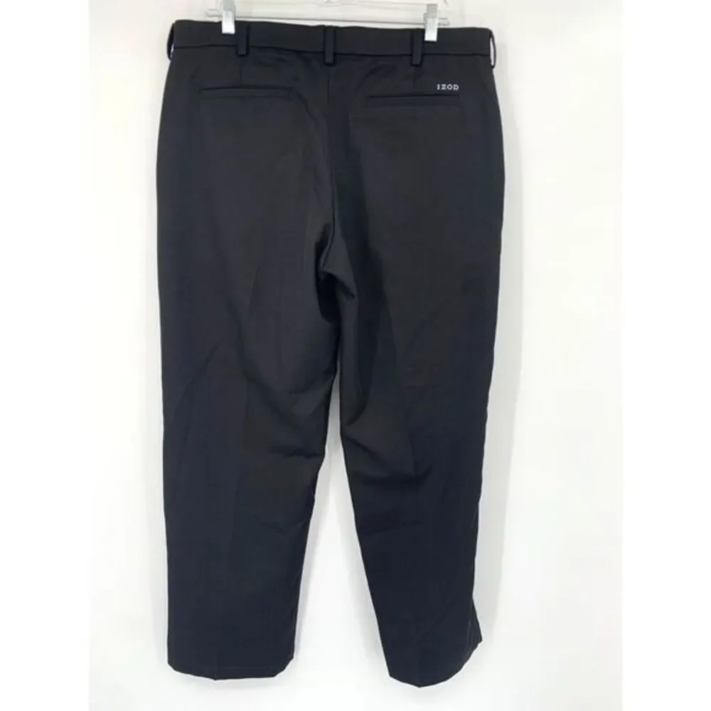 Izod Golf Black Classic Fit Straight Leg Men's Pants‎ Size W36 L30
